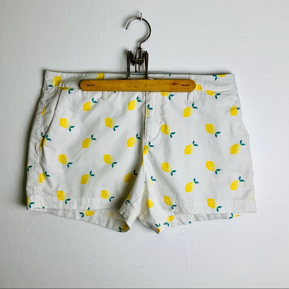Old Navy Lemon Print Everyday Shorts Size 8